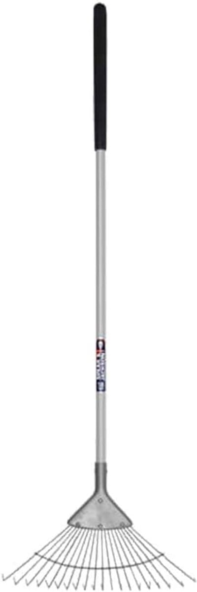 Gazonhark - Veerhark - Gazononderhoud - Flexibele tanden - 151cm lengte - Zilver