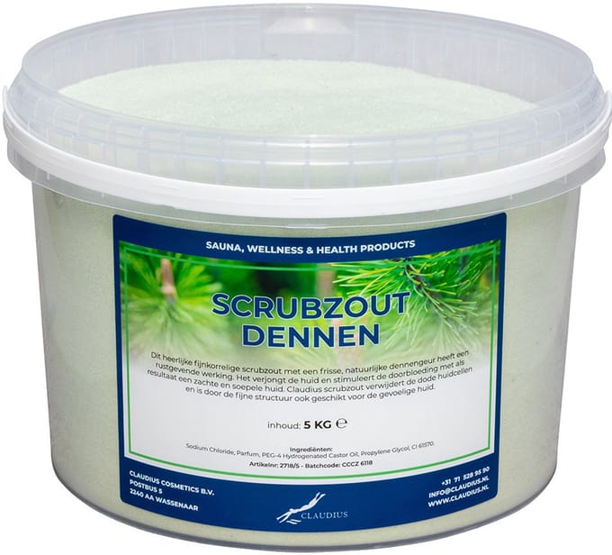 Scrubzout Dennen 5 KG - Hydraterende Lichaamsscrub
