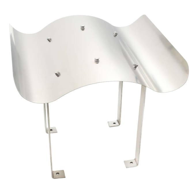 Chapeau de cheminée en acier inoxydable 60 x 80 x 39 cm