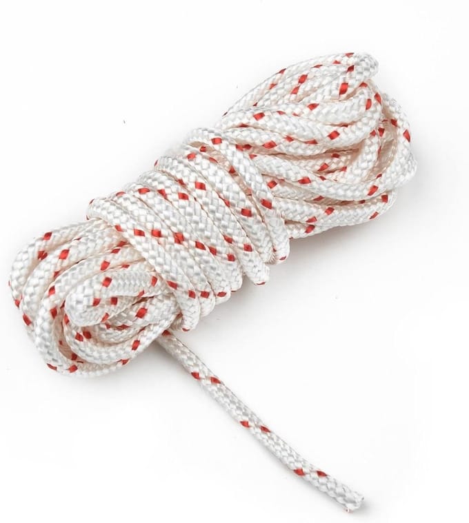 Startertouw - Trekkoord - Motor Starten - Verbeterde Sterkte - 4m x 4.5mm - Grijs