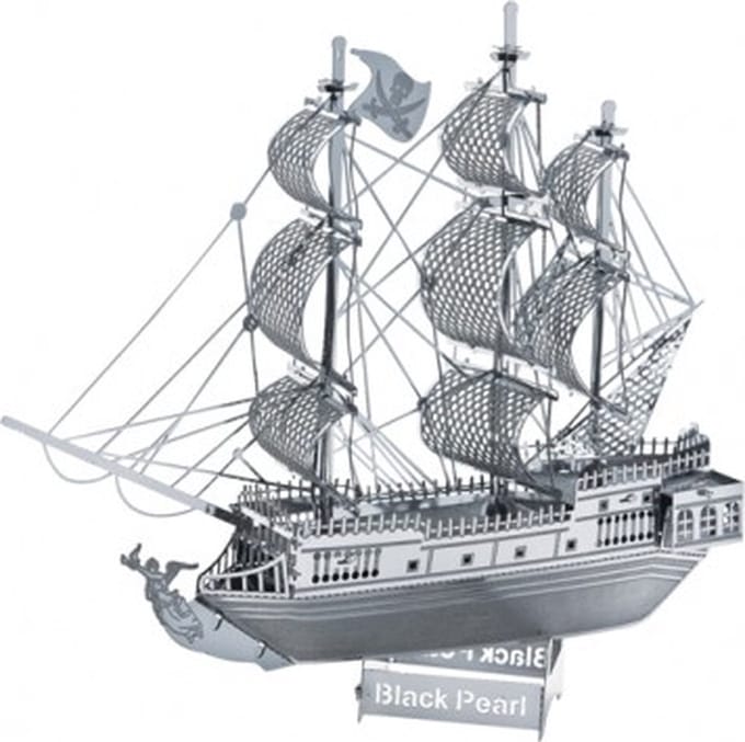 De Bouwplaats Black Pearl bouwpakket - Zeilschip van metaal - Vanaf 14 jaar