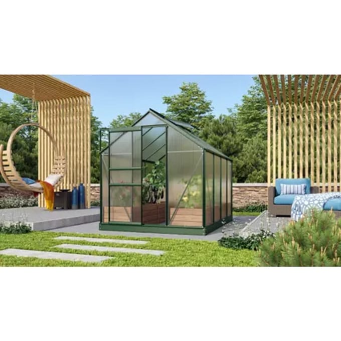 Vitavia Tuinkas Venus 5000 - Polycarbonaat 4mm - Smaragd - 195x257x197cm