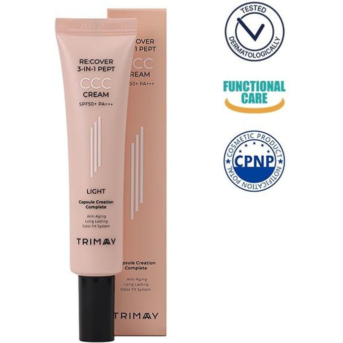 Trimay Re:cover 3-in-1 Pept CCC Crème SPF50+PA+++ ongeglazuurd porselein