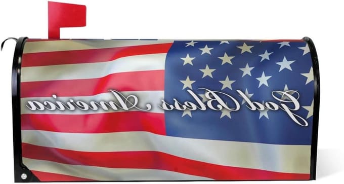 Brievenbus Covers - Post Decoratie - Tuin Aankleden - Magnetisch PVC - Groot Formaat - Patriottisch