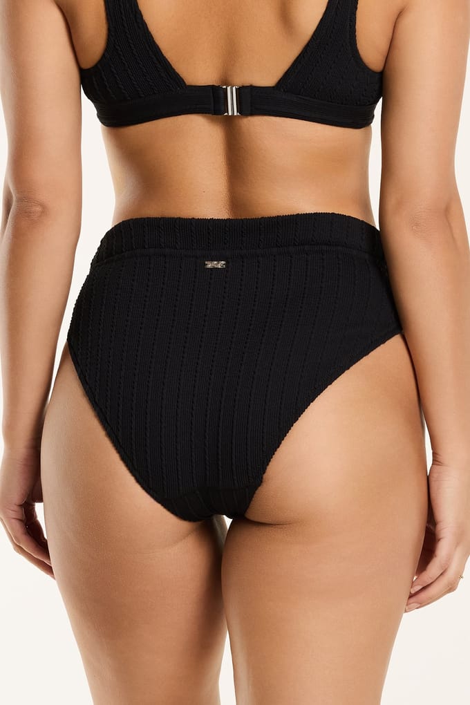 Shiwi Teddy Bikini Set Malta Structure Black Malta Structure Taglia: 34 | Bikini Outlet | Donna | Nero