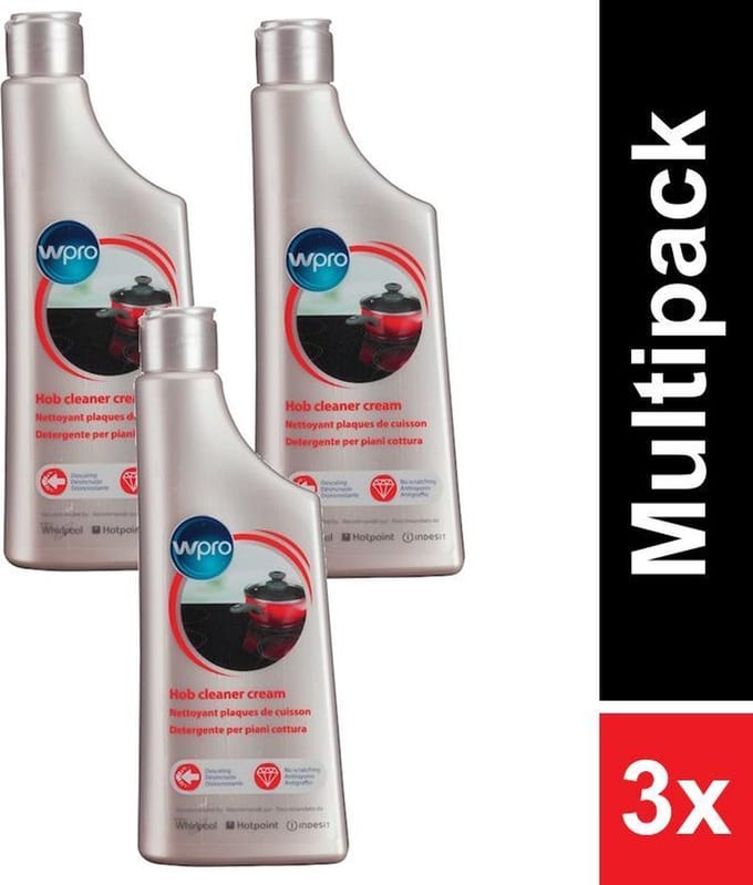 Wpro Kookplaatreiniger - Keramische kookplaten - 3 x 250 ML