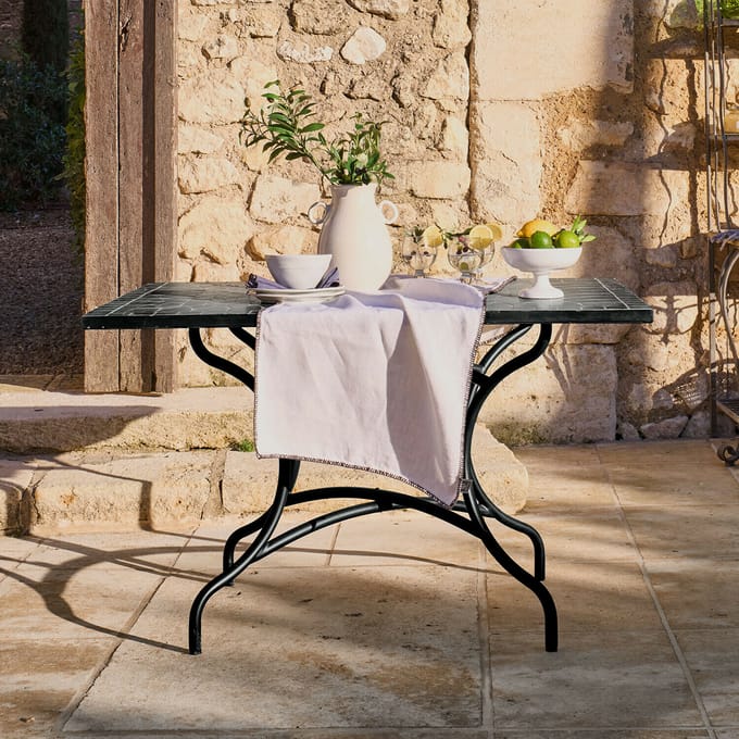 LOBERON Tafel Maurelle zwart/groen