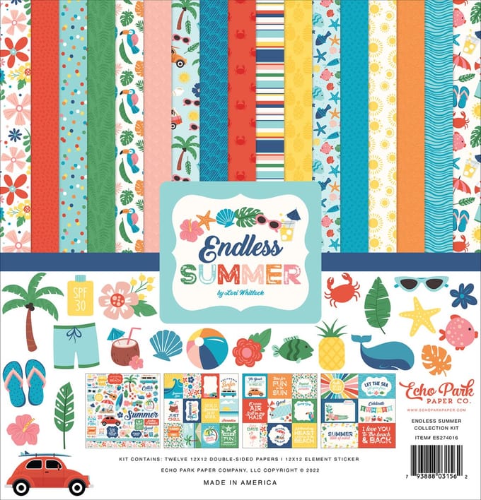 Echo Park - Endless Summer - 12x12 Inch - Collection Kit (ES274016)