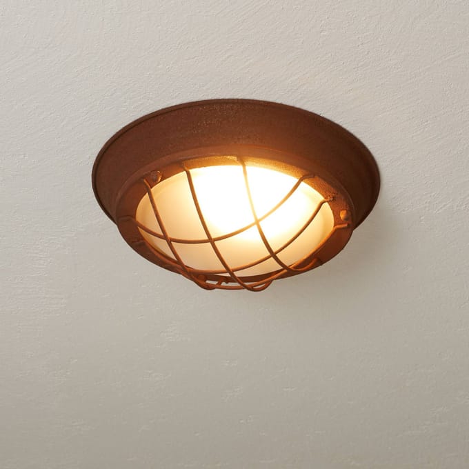 Brilliant TYPHOON - Plafondlamp - Roestkleurig;Zwart