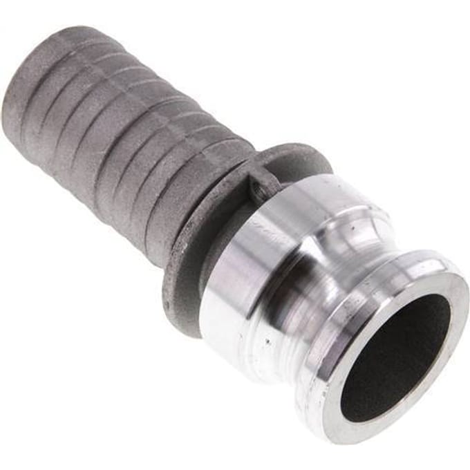Camlock DN 40 (1 1/2'') Koppeling Aluminium met slangpilaar (38 mm) Type E MIL-C-27487