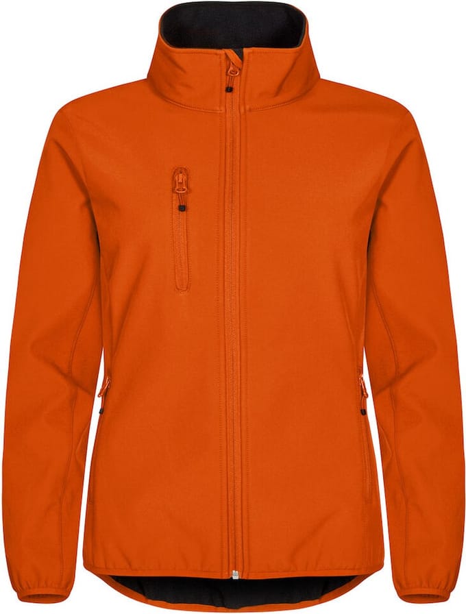 Clique Basic Softshell Jas Dames Dieporanje maat XL