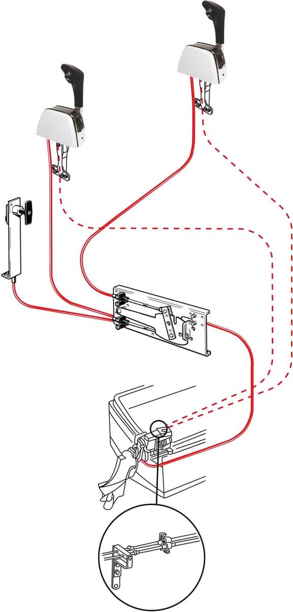 SeaStar Stuurstand selector-unit