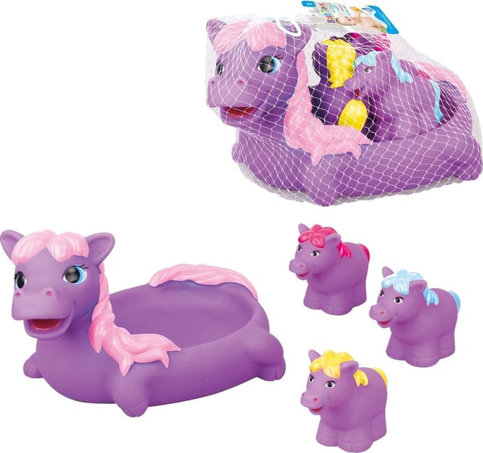 JollyToddler - Badpaarden Set - 4 stuks - Bad plezier