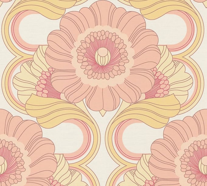 RETRO BEHANG | Floraal - meerkleurig - A.S. Création Retro Chic