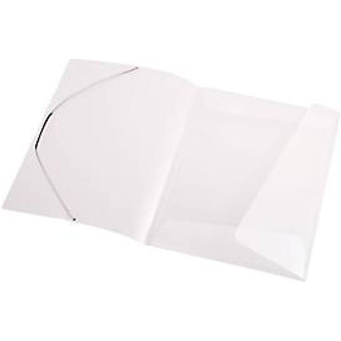 EICHNER elastomap, A4, 3 flappen, 10 stuks, transparant