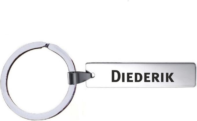 Sleutelhanger Met Naam - Diederik - RVS