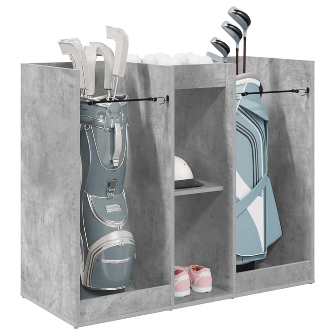 vidaXL Golfkast Effen Beton Grijs 102 x 45 x 85,5 cm