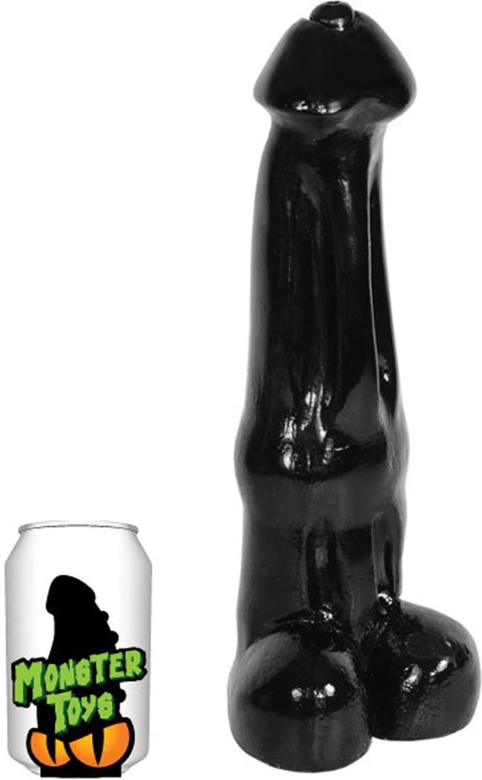 Gangbangster - Gigator - Dildo- 29 x 8,6 cm - PVC - Zwart