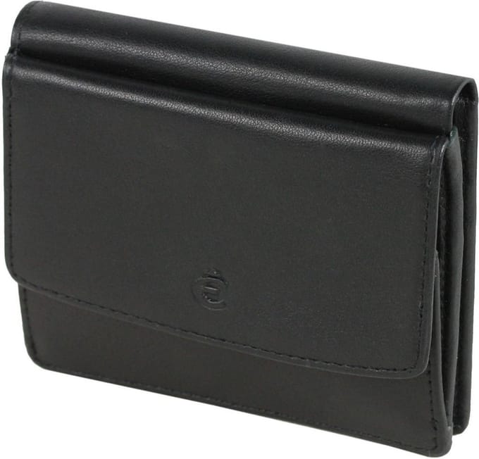 Esquire Logo Portemonnee III Leer 10 cm - Jongens - Horizontaal - schwarz