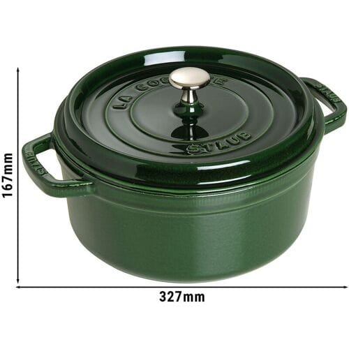 STAUB LA COCOTTE - Kookpot - Ø 260mm - Gietijzer - Basilicumgroen