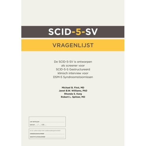 Scid-5-S: Vragenlijst (50 Ex.) - American Psychiatric Association