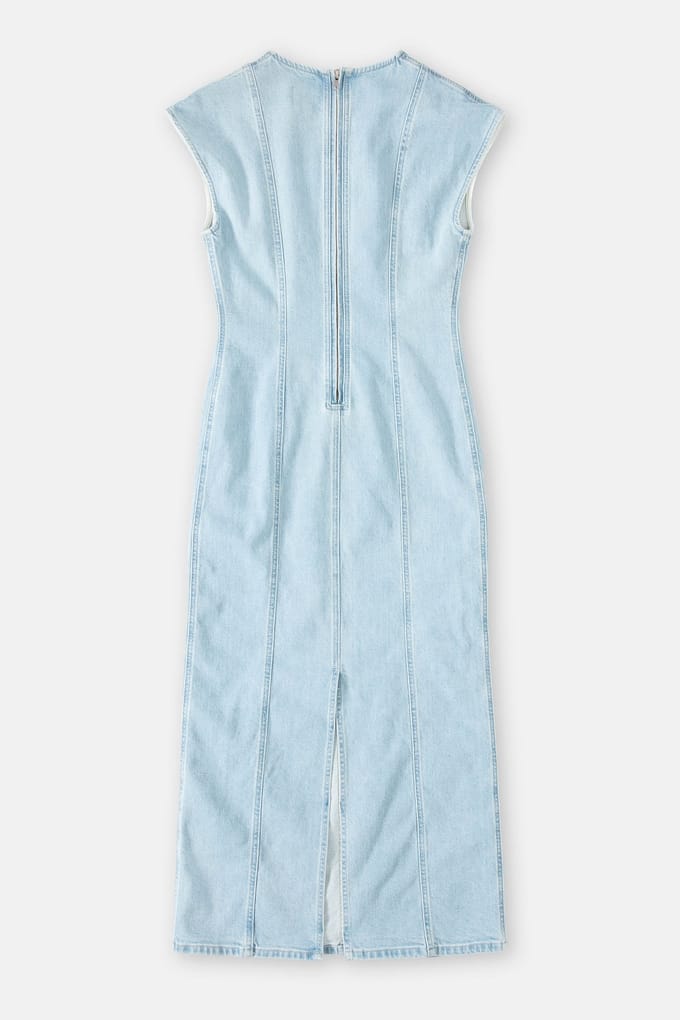 Closed Column Denim Dress Light Blue Größe: XXS | Maxikleider Outlet | Damen | Blau