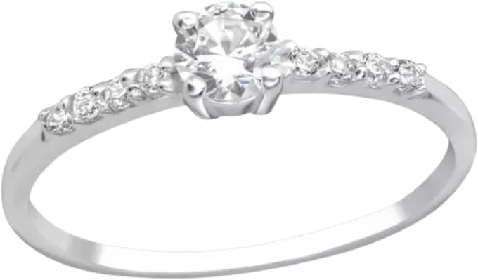 Zilveren Solitair Ringe met Cubic Zirconia