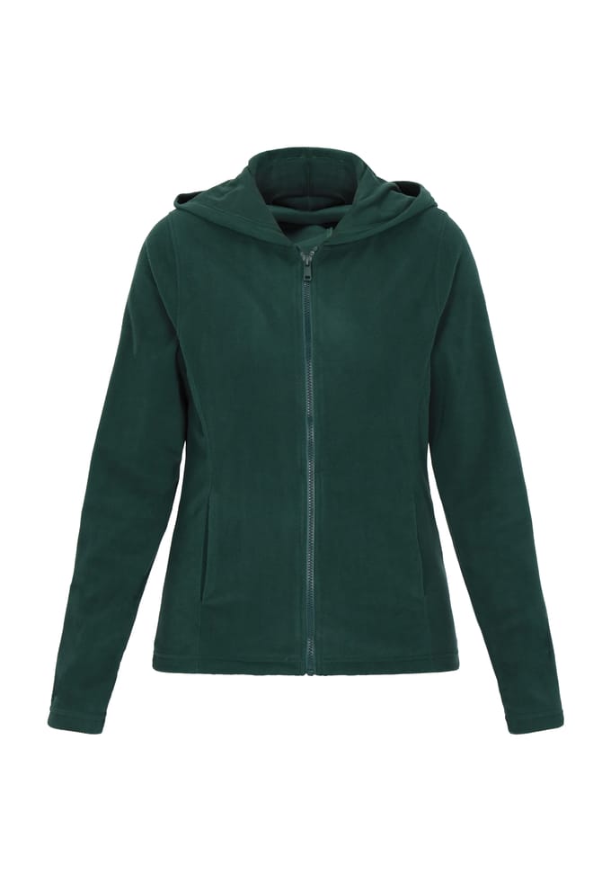 Faina Fleece jas Dames donkergroen