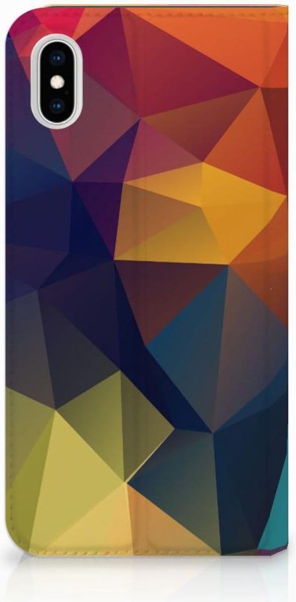 Apple iPhone Xs Max Stand Case Polygon Color