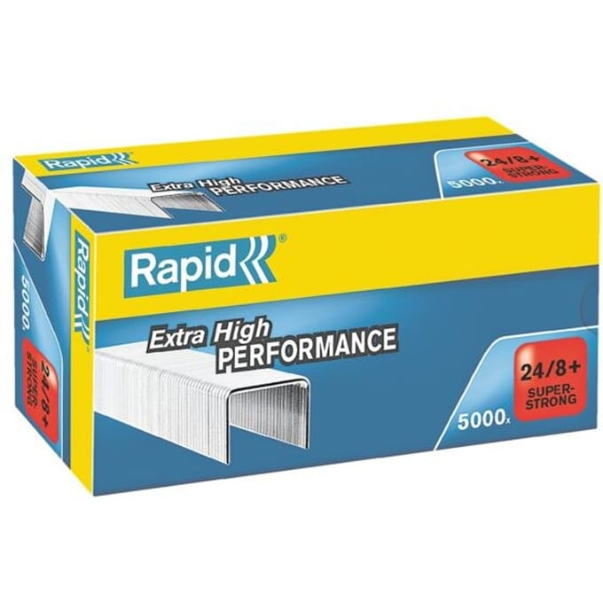 Rapid SuperStrong Nietjes 24/8+mm 5000 stuks Gegalvaniseerd