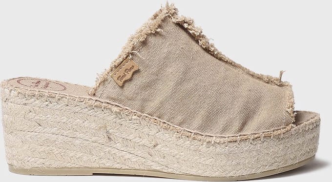 Toni Pons Itaca Dames Espadrilles Torrat | Taupe | Textiel | Maat 42 | ITACAtorrat