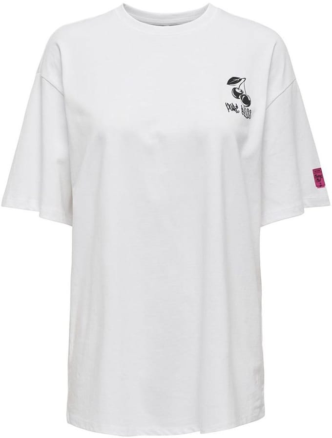Only Cilla Life T-shirt Met Korte Mouwen Wit M Vrouw