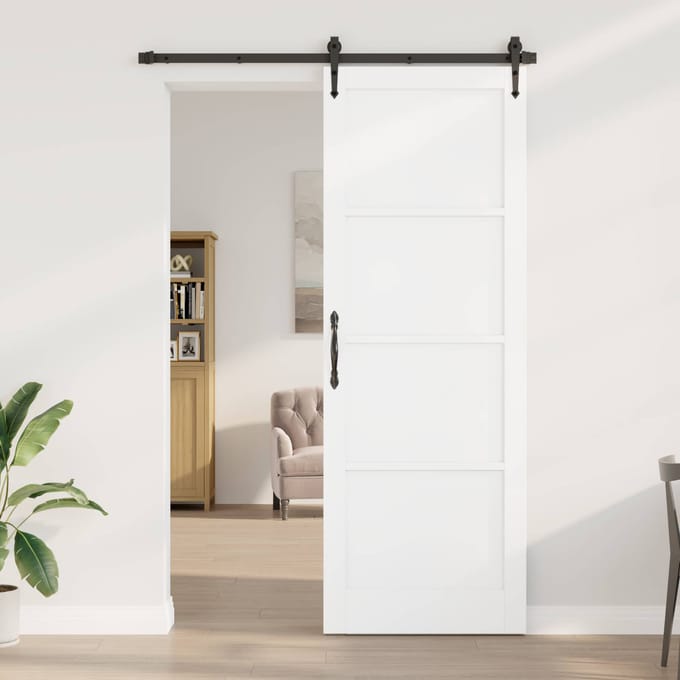 vidaXL - Interne - Deur - 83 - x - 232 - cm - Multiplex - Wit