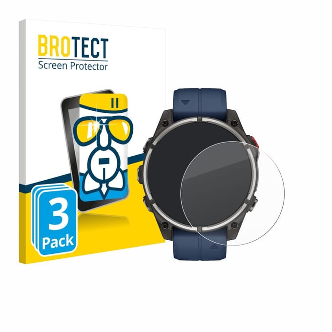 Screenprotector 3 Stuks voor Garmin quatix 8 Pro (47 mm) Beschermglas transparant