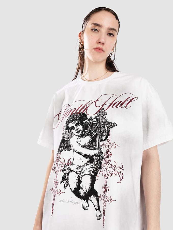 Ninth Hall Maeve Angel Boxy T-Shirt wit