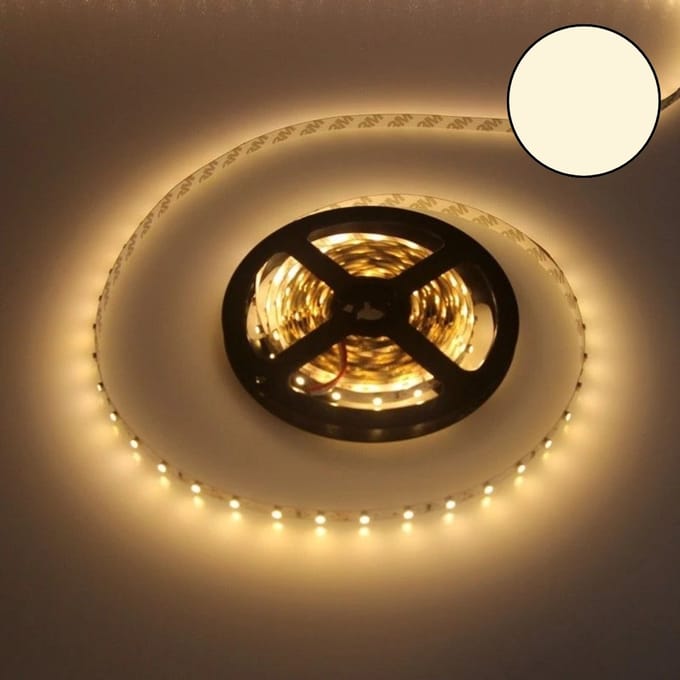 Led strip 120x2835SMD/meter 12V DC Warmwit 5m IP20
