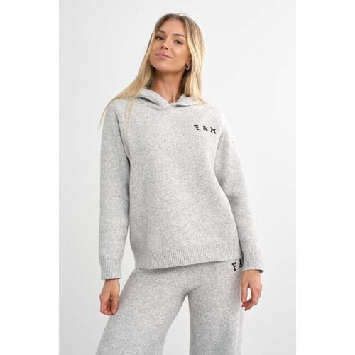 Famme Legacy Knit Hoodie Grijs L