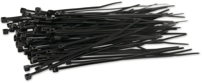 KSS Kabelbinderassortiment Polyamide 6.6, zwart, 120x2,5, UV-bestendig, 100 stuks