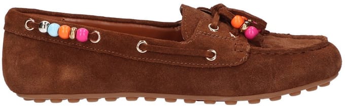La Strada Loafer Cognac Suede - Damesschoenen - Maat - 40