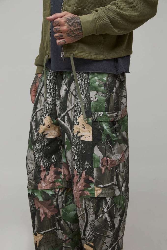 Parachute Fit Camo Afritslbare Cargo Utility Broek | Size Medium