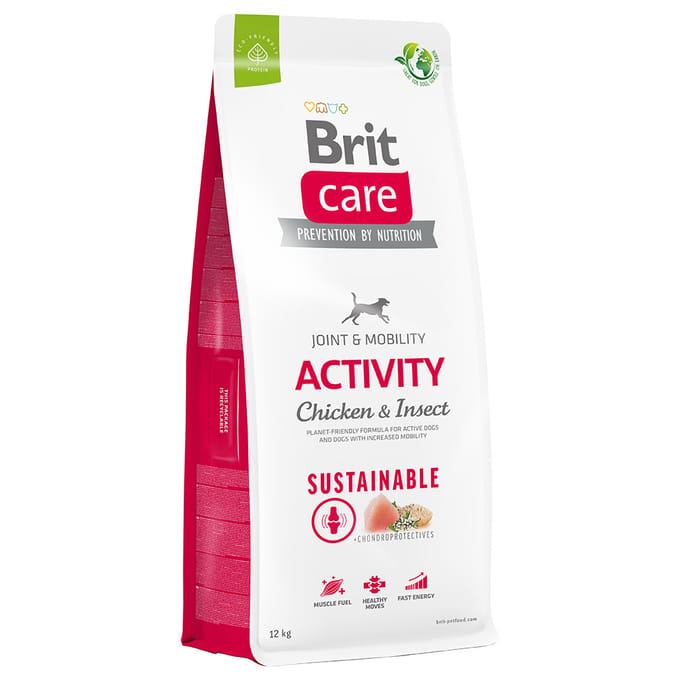 Dubbelpak: 2x12kg Brit Care Dog Sustainable Activity Kip & Insecten droog hondenvoer