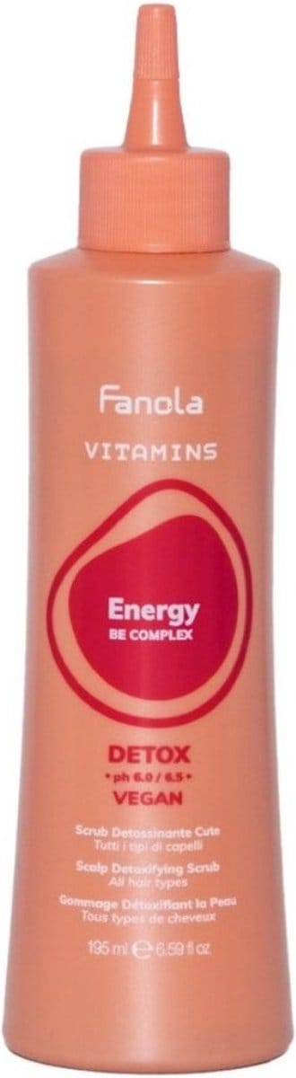 Fanola Vitamins Energy Be Complex Detox Scalp scrub Dames 195 ml