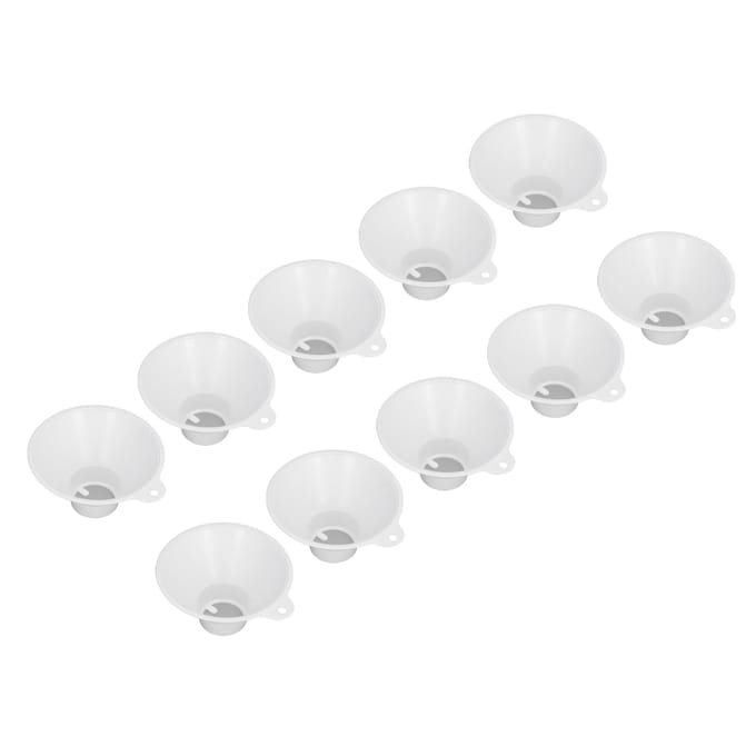 10 stuks Toilet Niersteen Opvanger Plastic Gaasfilter Niersteen Zeef Trechter Calculi white