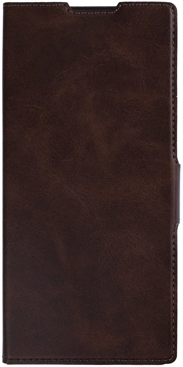 Rixus Wallet Case With Pen Holder For Samsung Galaxy Z Fold 7 Brown