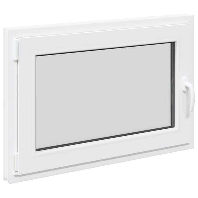 vidaXL - Kleur - binnenkant - kelderraam - Wit - RISOR - 90 - x - 55 - cm
