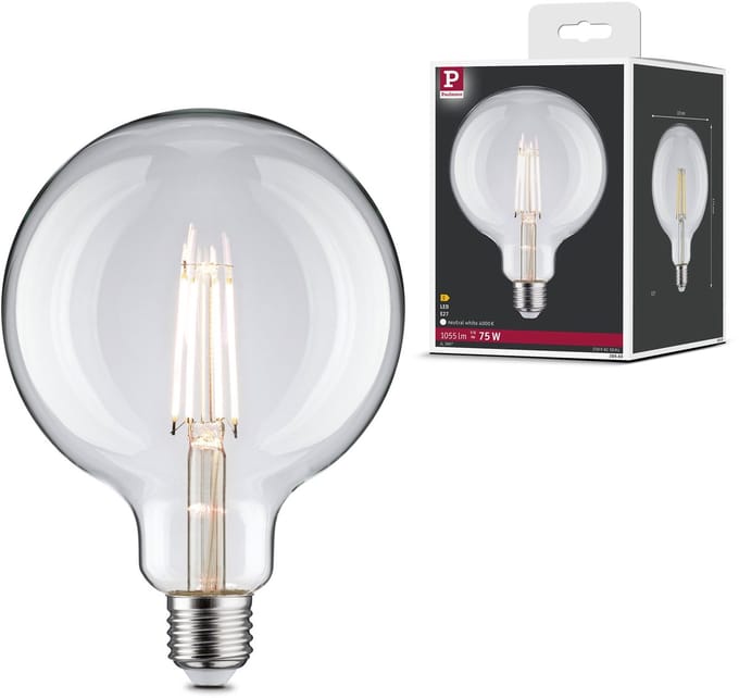 Filament 230 V LED Globe G125 E27 1055lm 9W 4000K Helder