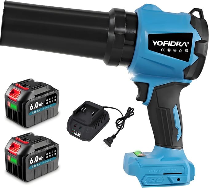 Krachtige Draadloze Turbo Blower met Hoge Snelheid en 2 Accu's