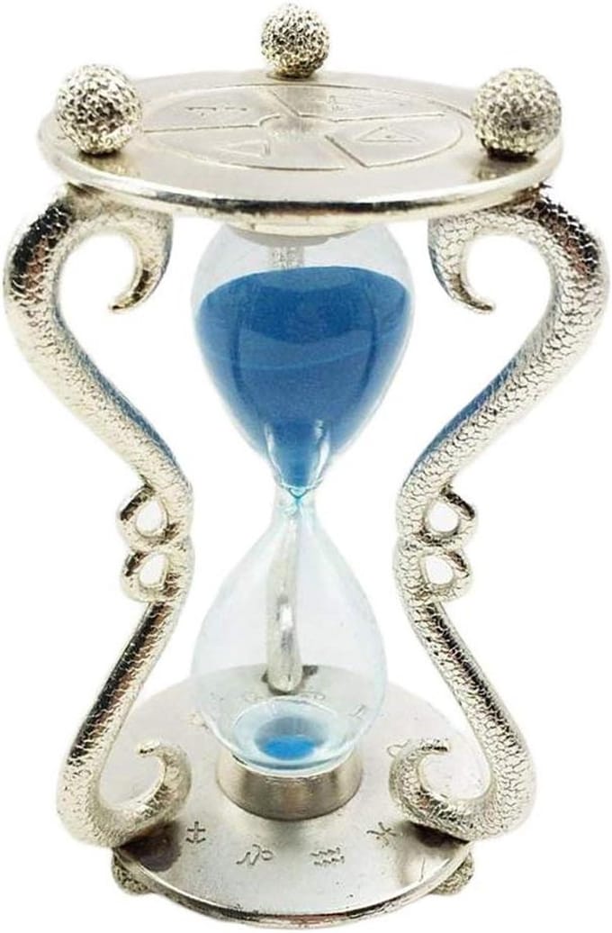 Zandloper - Zandtimer - Tijdmanagement - Metalen frame - 3 minuten - Multicolor
