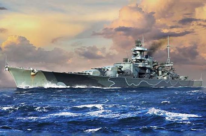 Trumpeter Modelbouwpakket Schepen - 06737 German Scharnhorst Battleship Plastic - 1:700 - Modelbouw