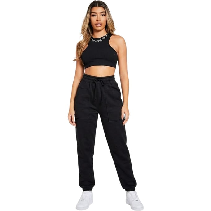 Missy Empire Dames/Dames Racer Gewaad Top (Zwart)